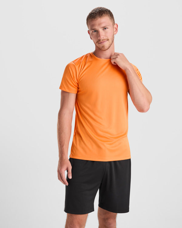 Tricou DAYTONA portocaliu fluor - pe model