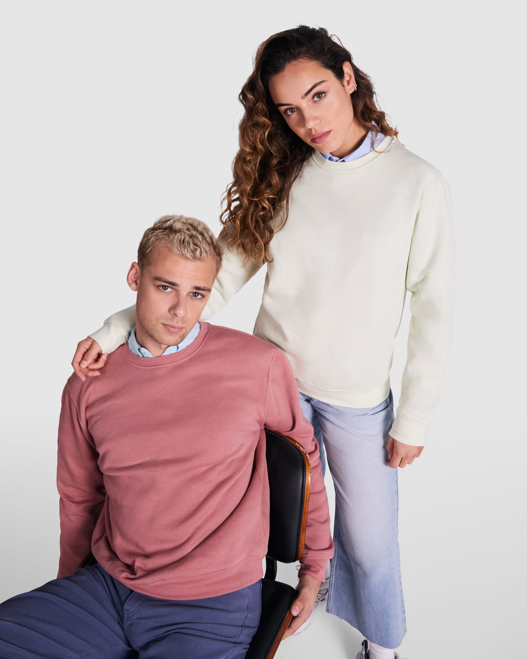 Bluza unisex cu guler rotund CLASICA