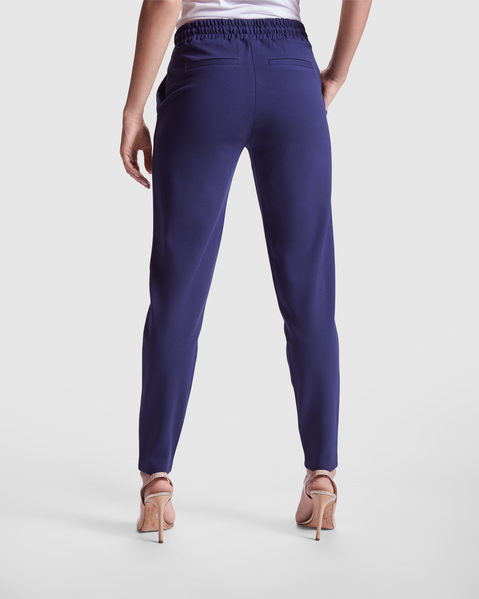 Pantaloni din material elastic de lucru LARISA