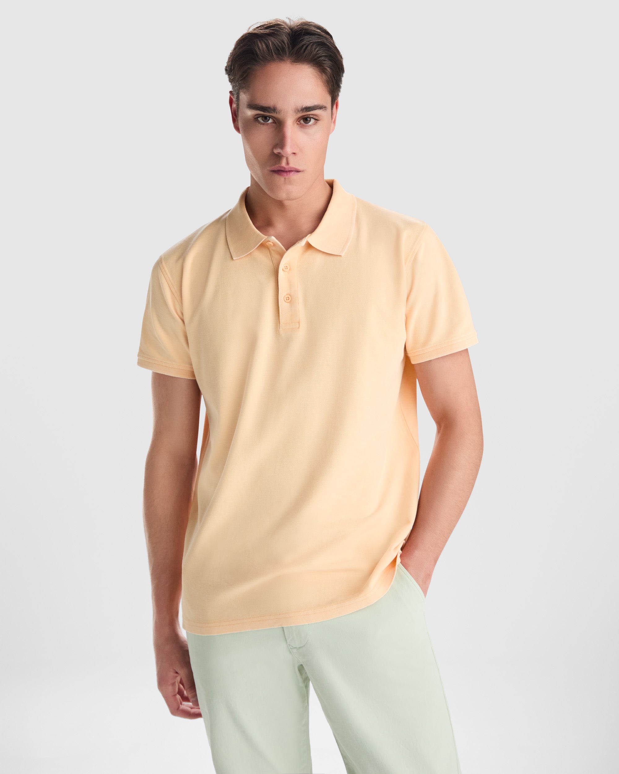 Tricou polo bumbac culori pastelate COBAIN