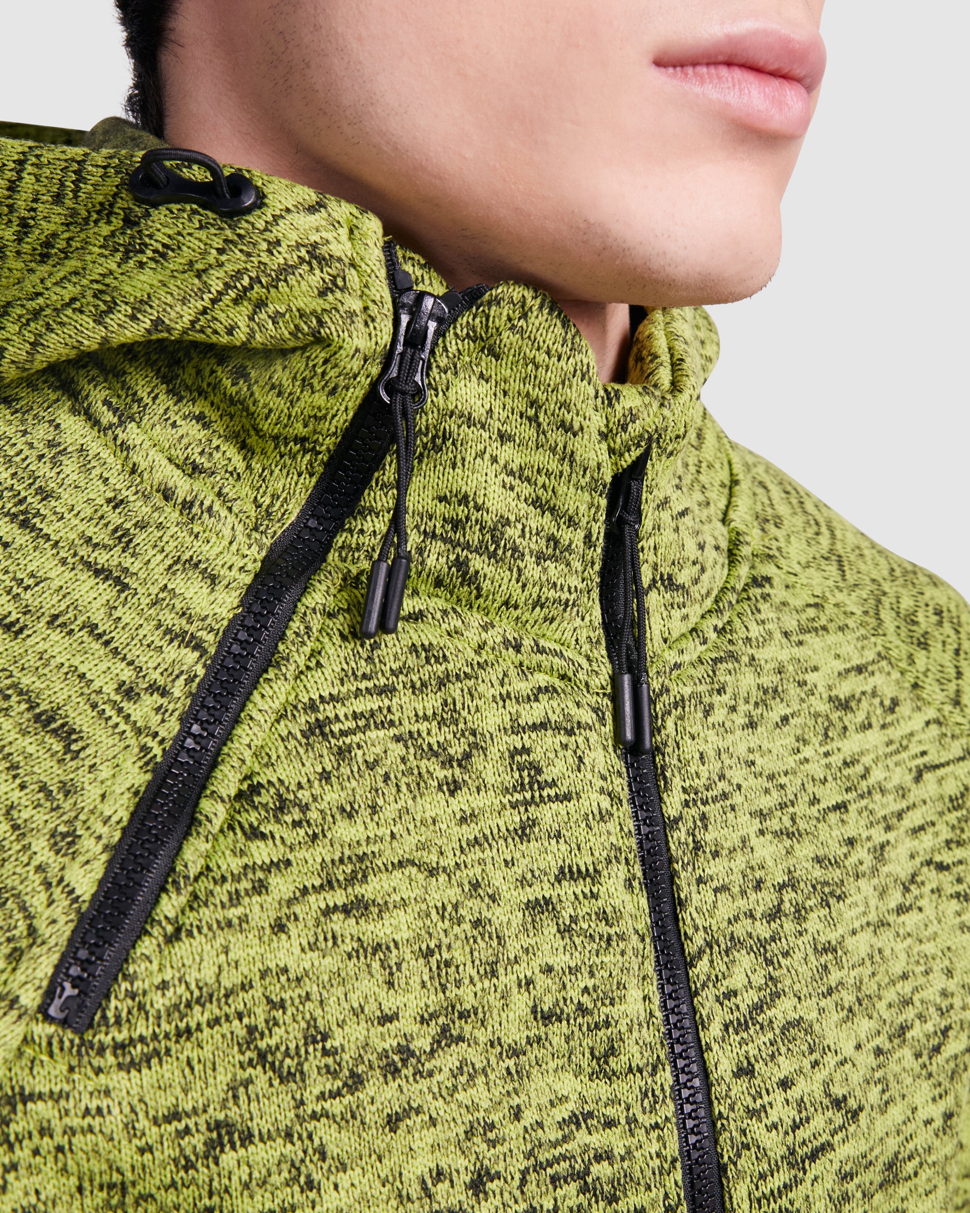 Hanorac cu gluga gros din tricot EVEREST