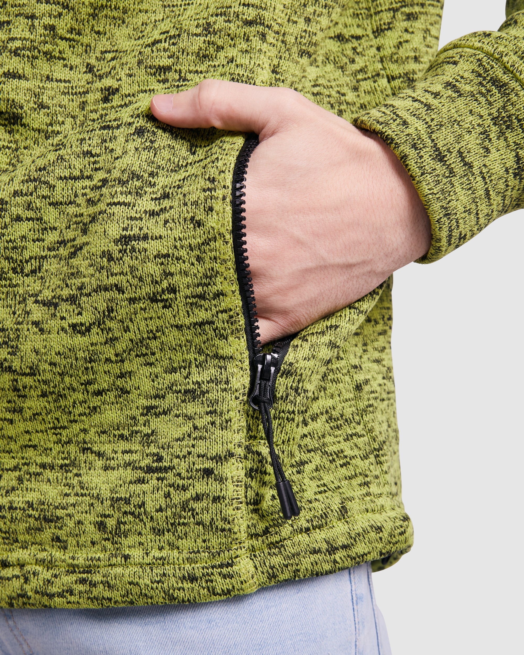 Hanorac cu gluga gros din tricot EVEREST