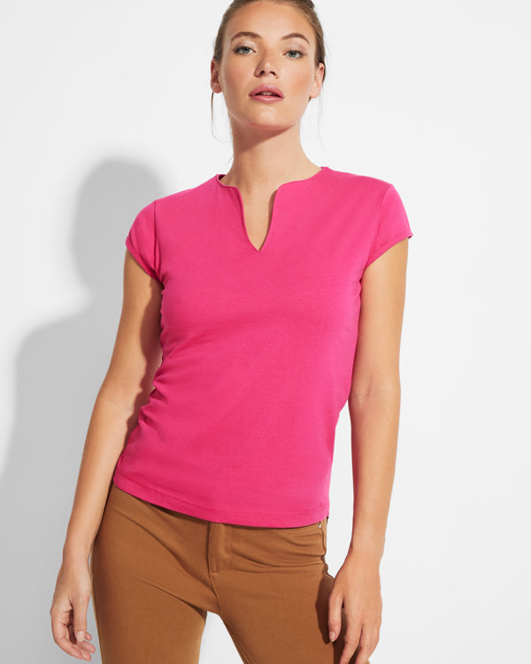 Tricou BELICE roz aprins - pe model