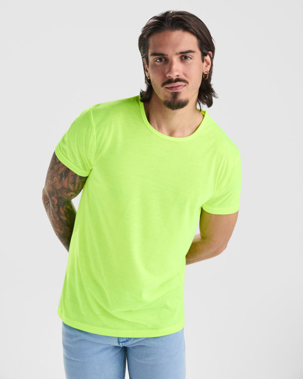 Tricou AKITA galben fluor - pe model