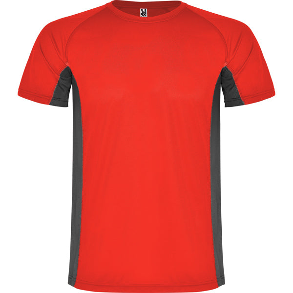 Tricou SHANGHAI rosu/plumb inchis