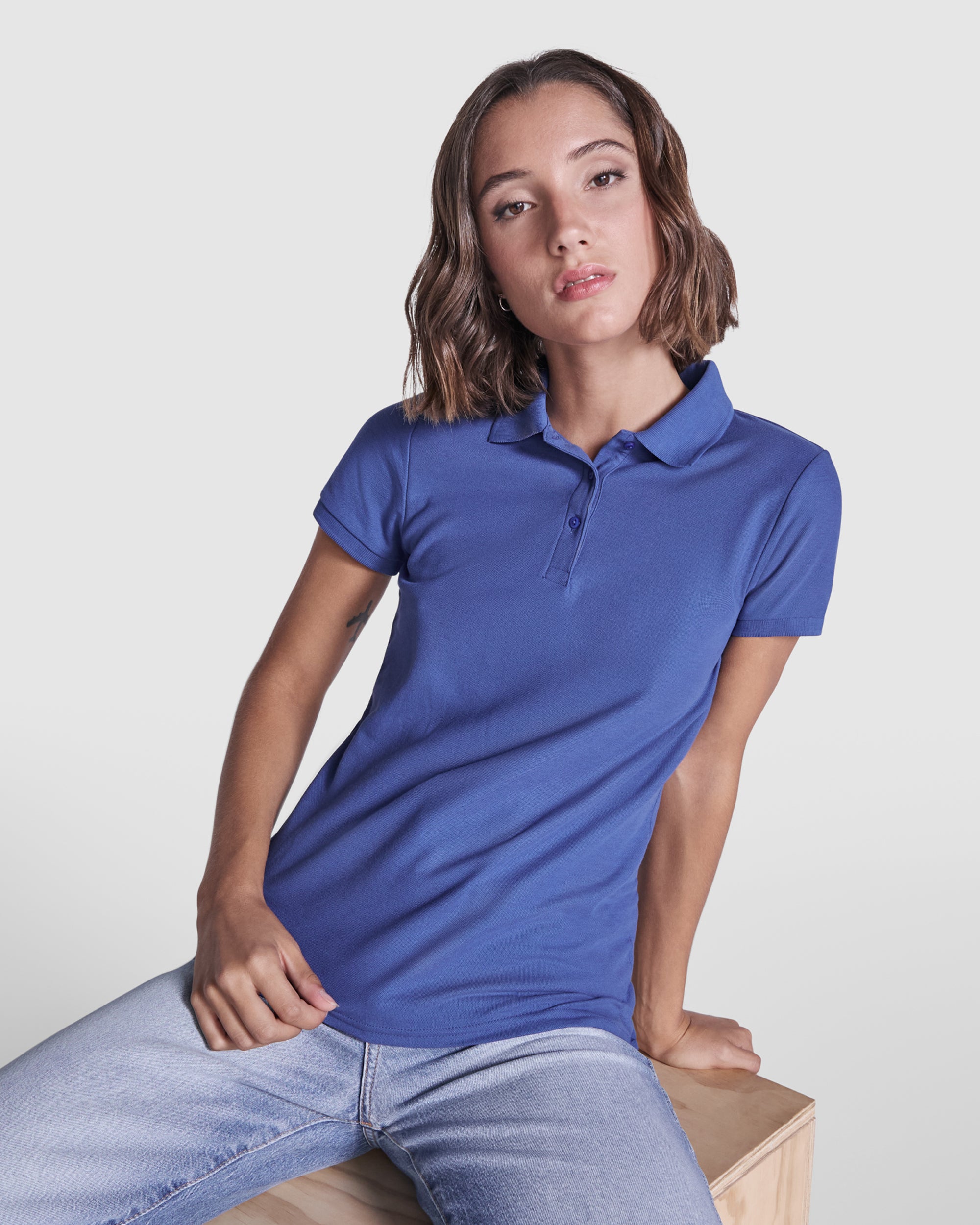 Tricou polo cambrat bumbac PEGASO WOMAN PREMIUM
