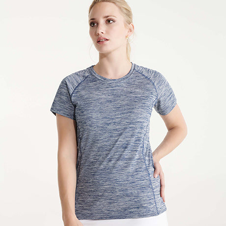 Tricou AUSTIN WOMAN bleumarin melanj - pe model