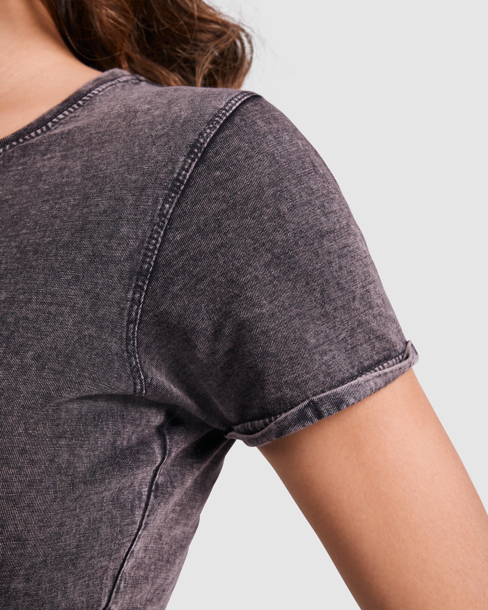 Tricou cu efect decolorat HUSKY WOMAN