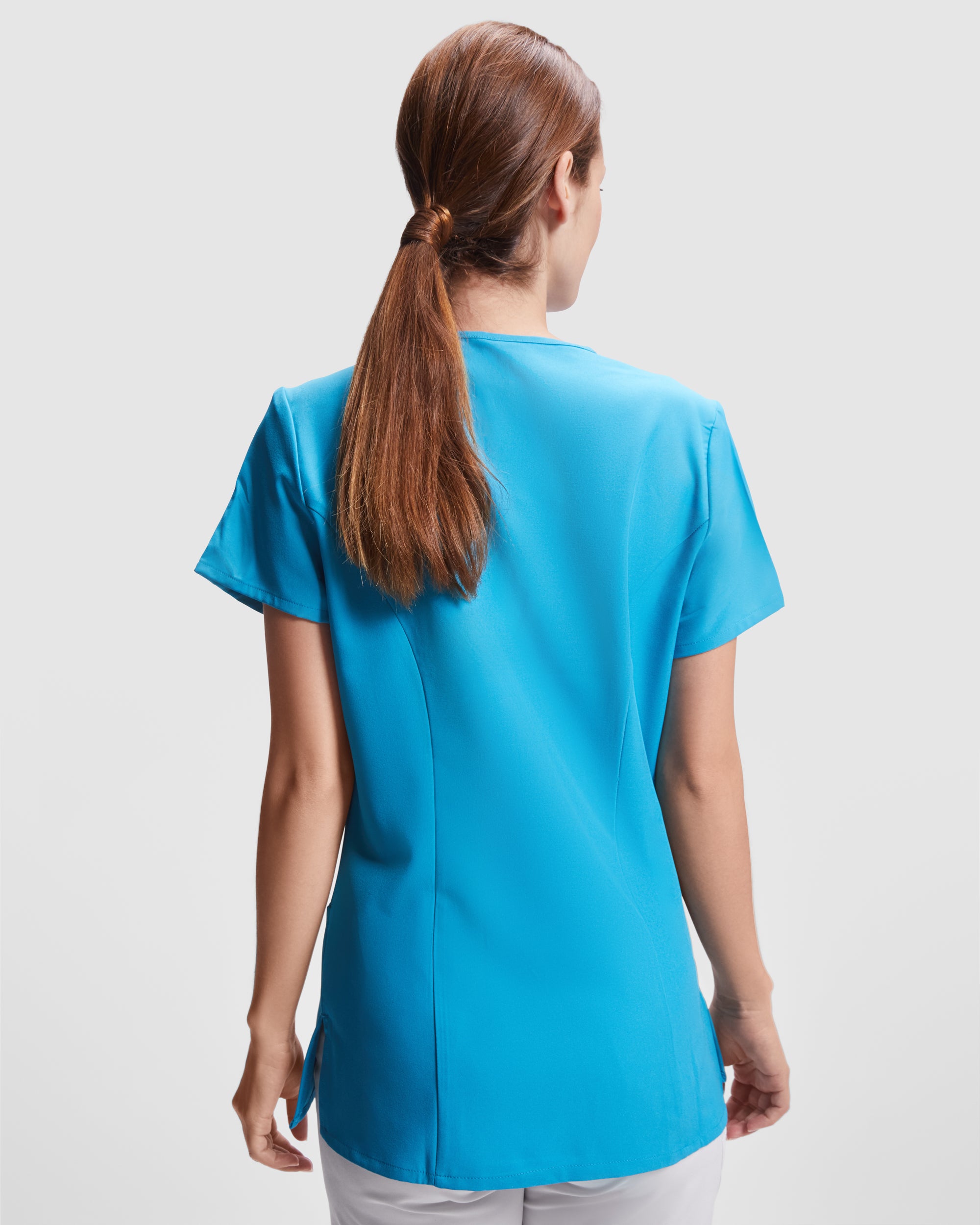 Bluza medicala cambrata cu maneca scurta FEROX WOMAN