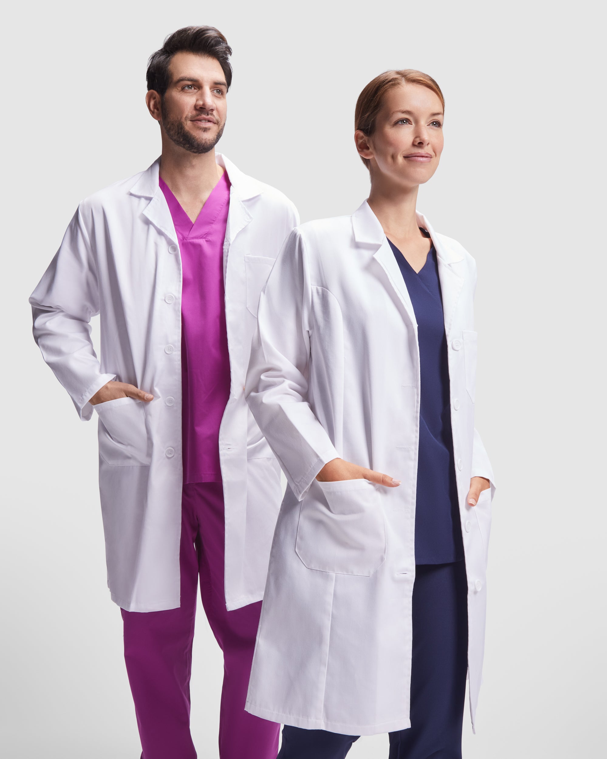 Halat de laborator cambrat VACCINE WOMAN