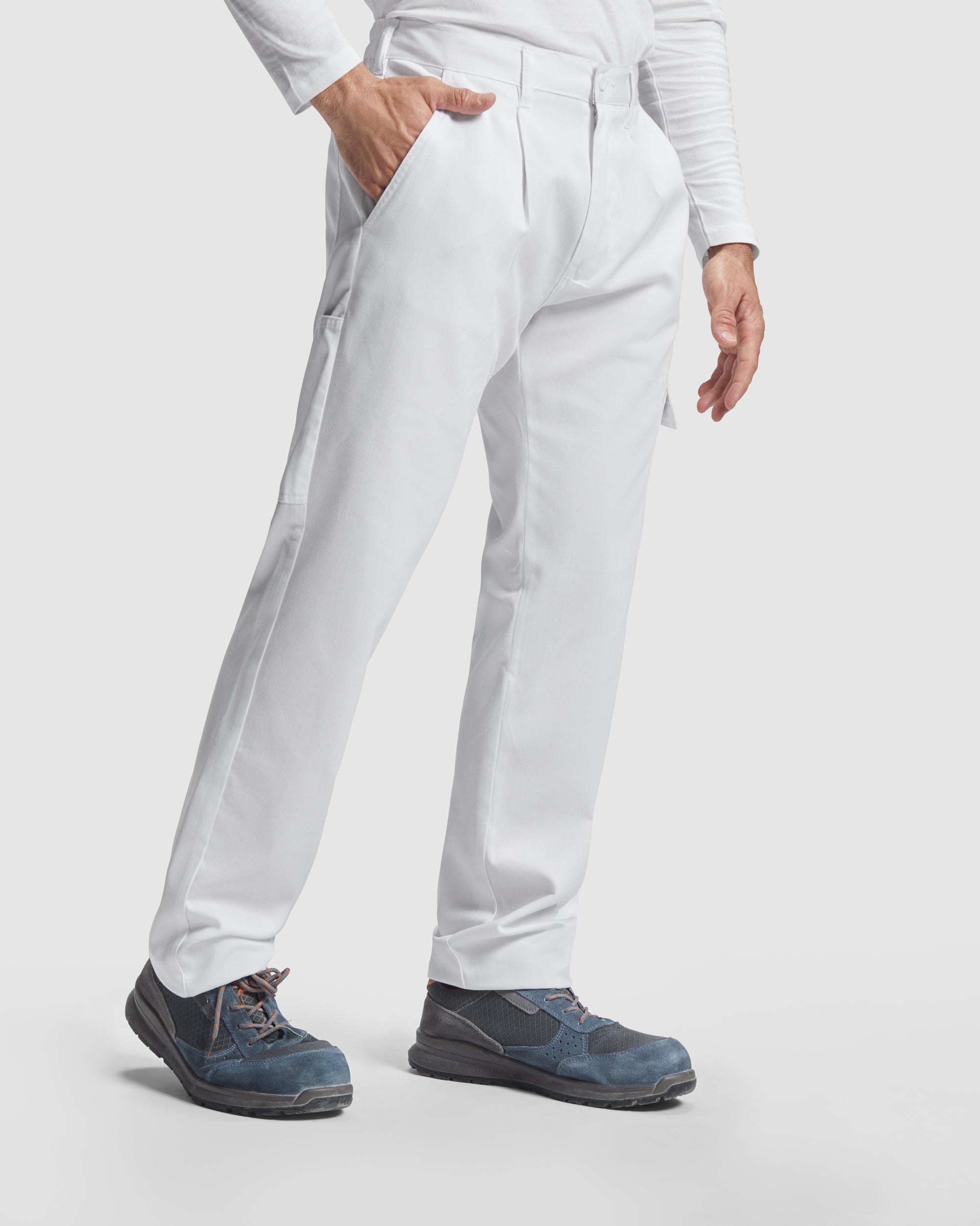 Pantaloni lungi de lucru albi PINTOR