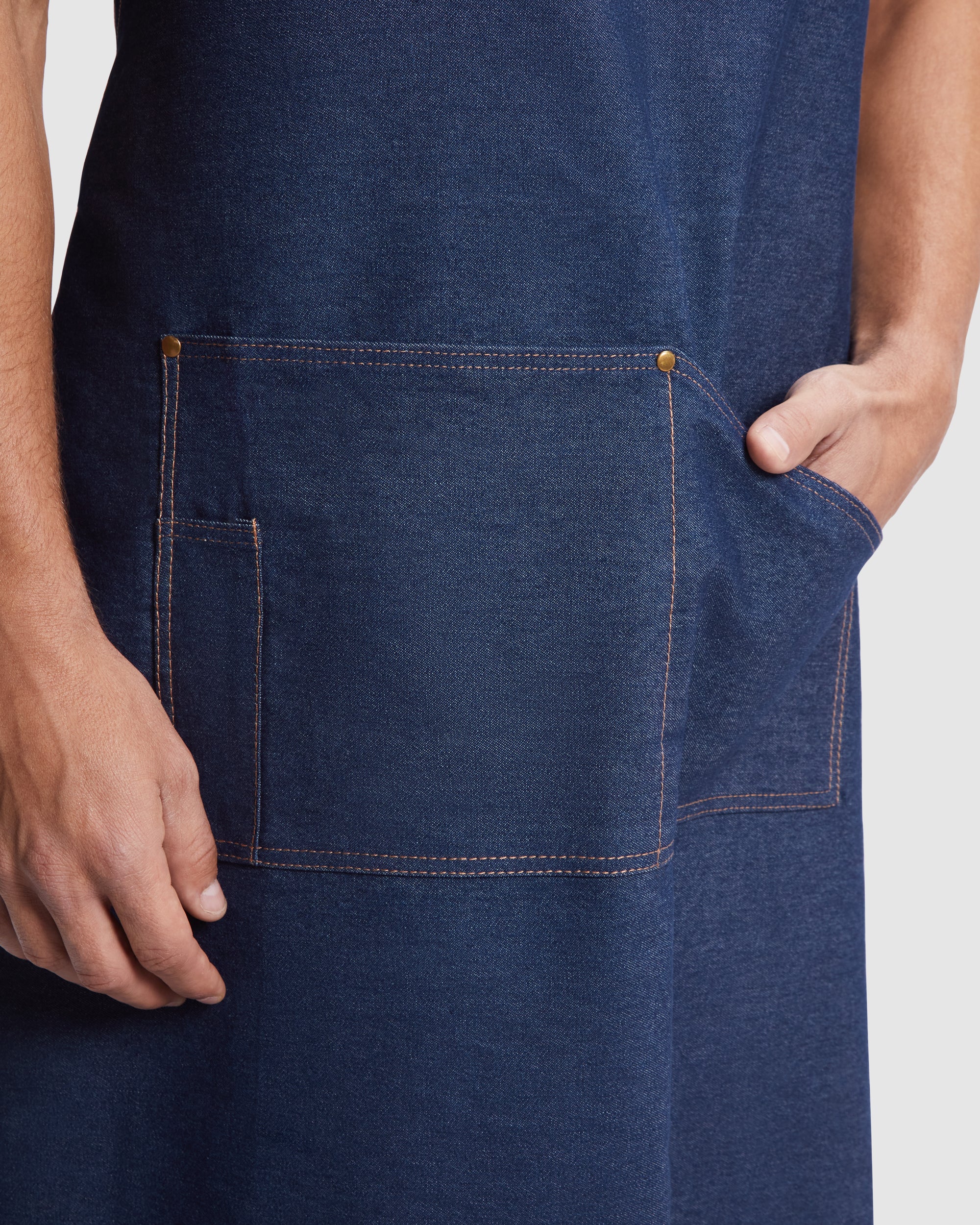 Sort lung din denim cu buzunare BATALI
