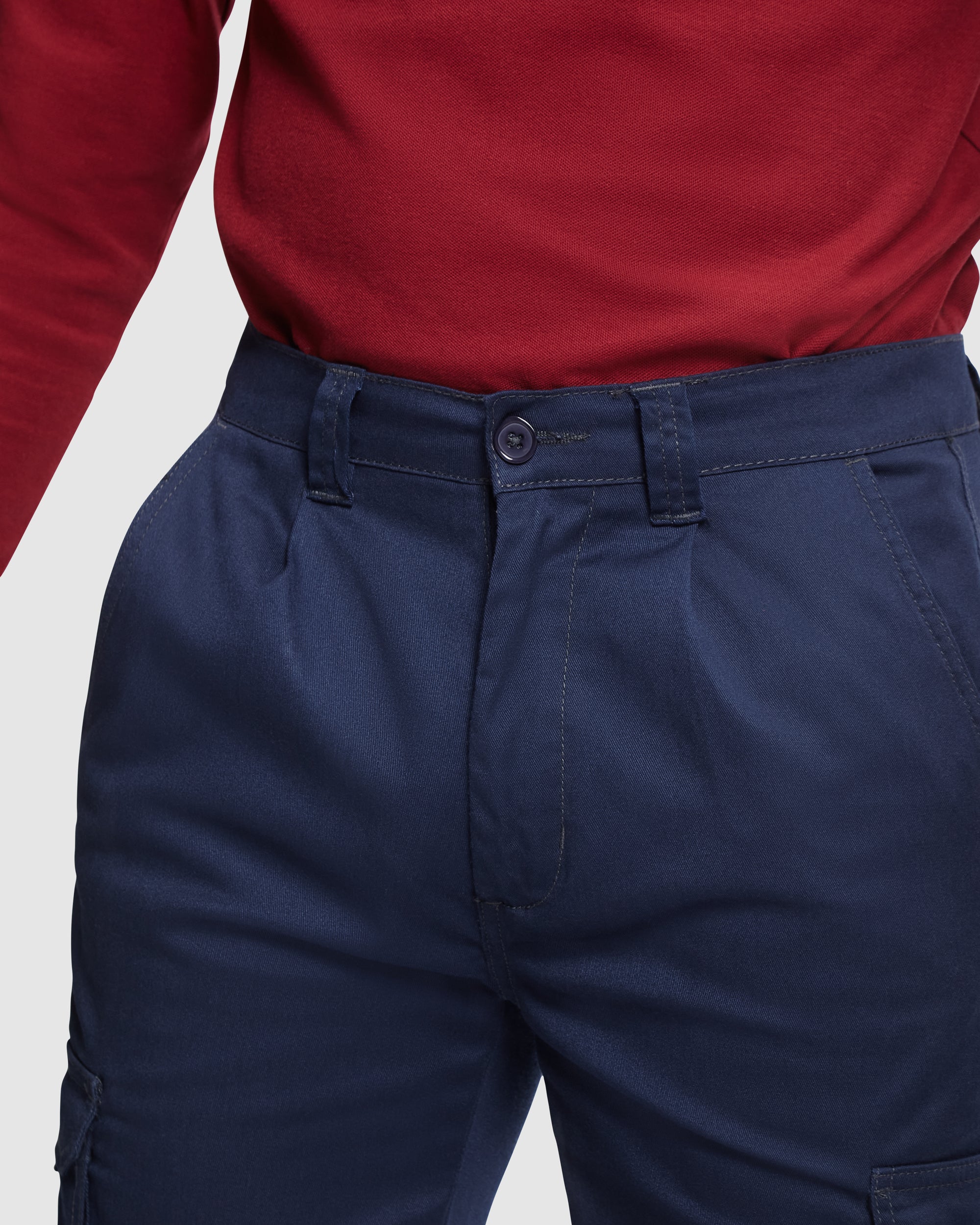 Pantaloni lungi din material elastic cu buzunare laterale DAILY STRETCH