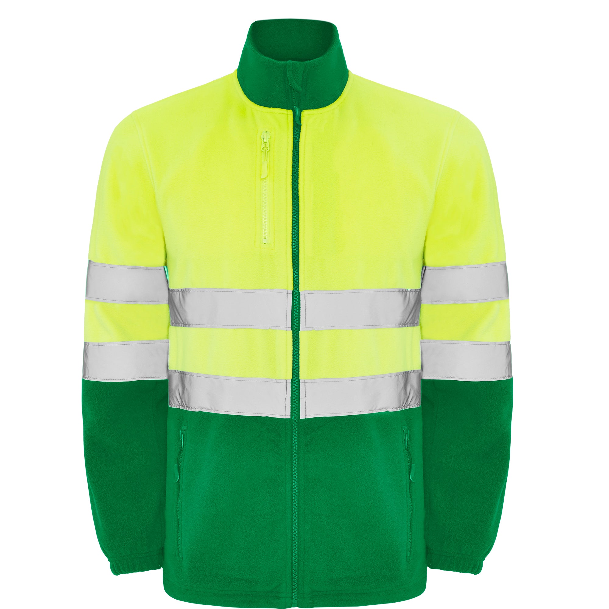 Jacheta fleece reflectorizanta cu fermoar ALTAIR