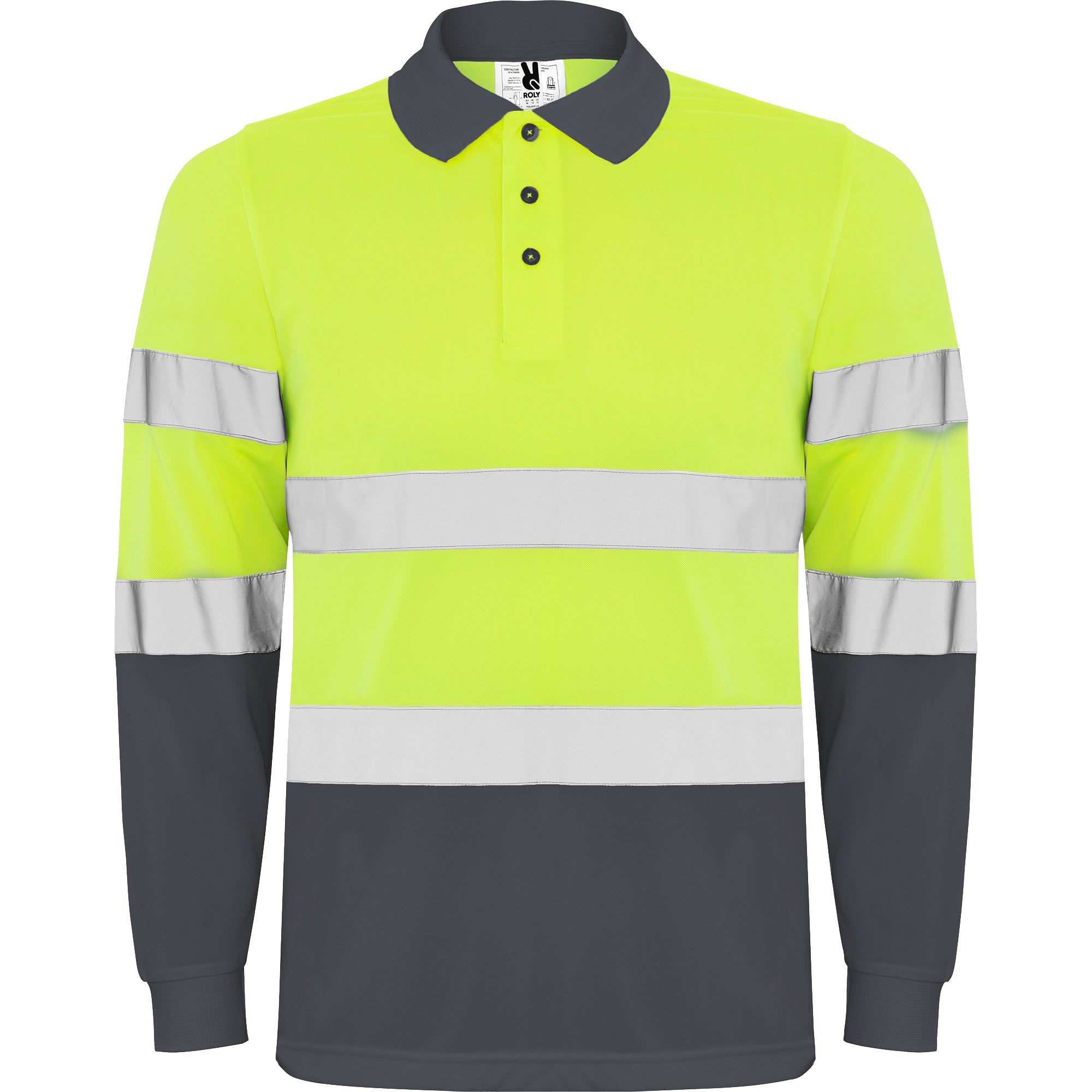 Tricou polo reflectorizant cu maneca lunga POLARIS L/S