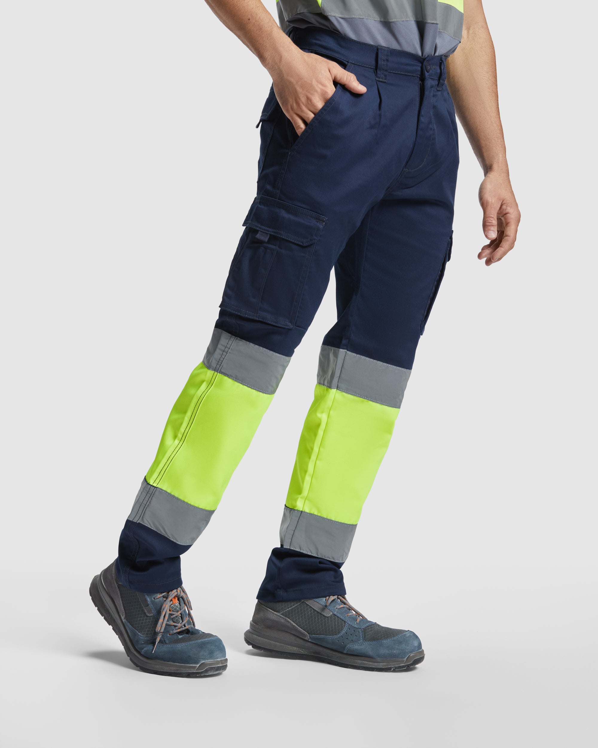Pantaloni reflectorizanti cu buzunare laterale DAILY STRETCH HV