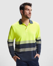 Tricou polo reflectorizant cu maneca lunga VEGA LS