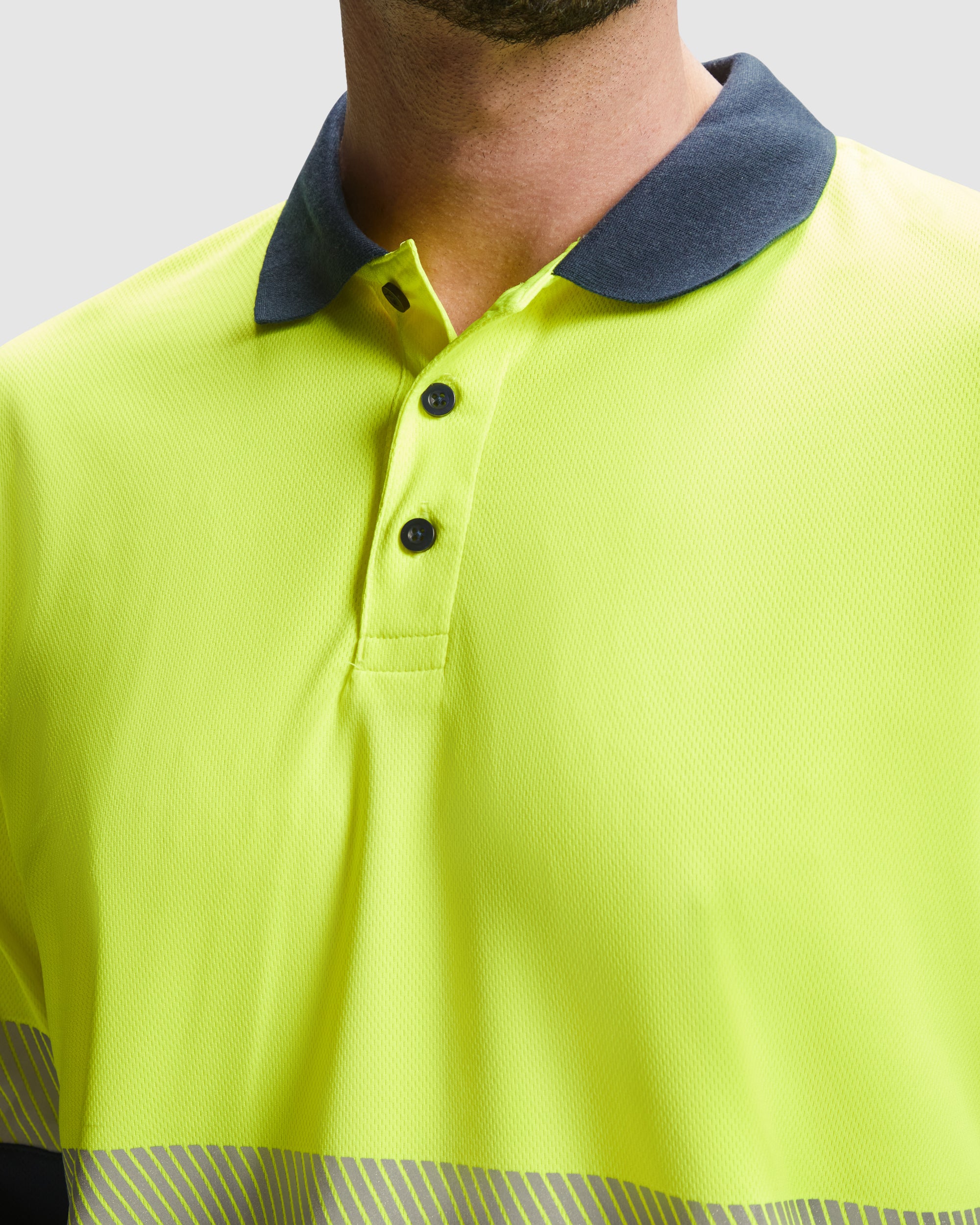 Tricou polo reflectorizant cu maneca lunga VEGA LS