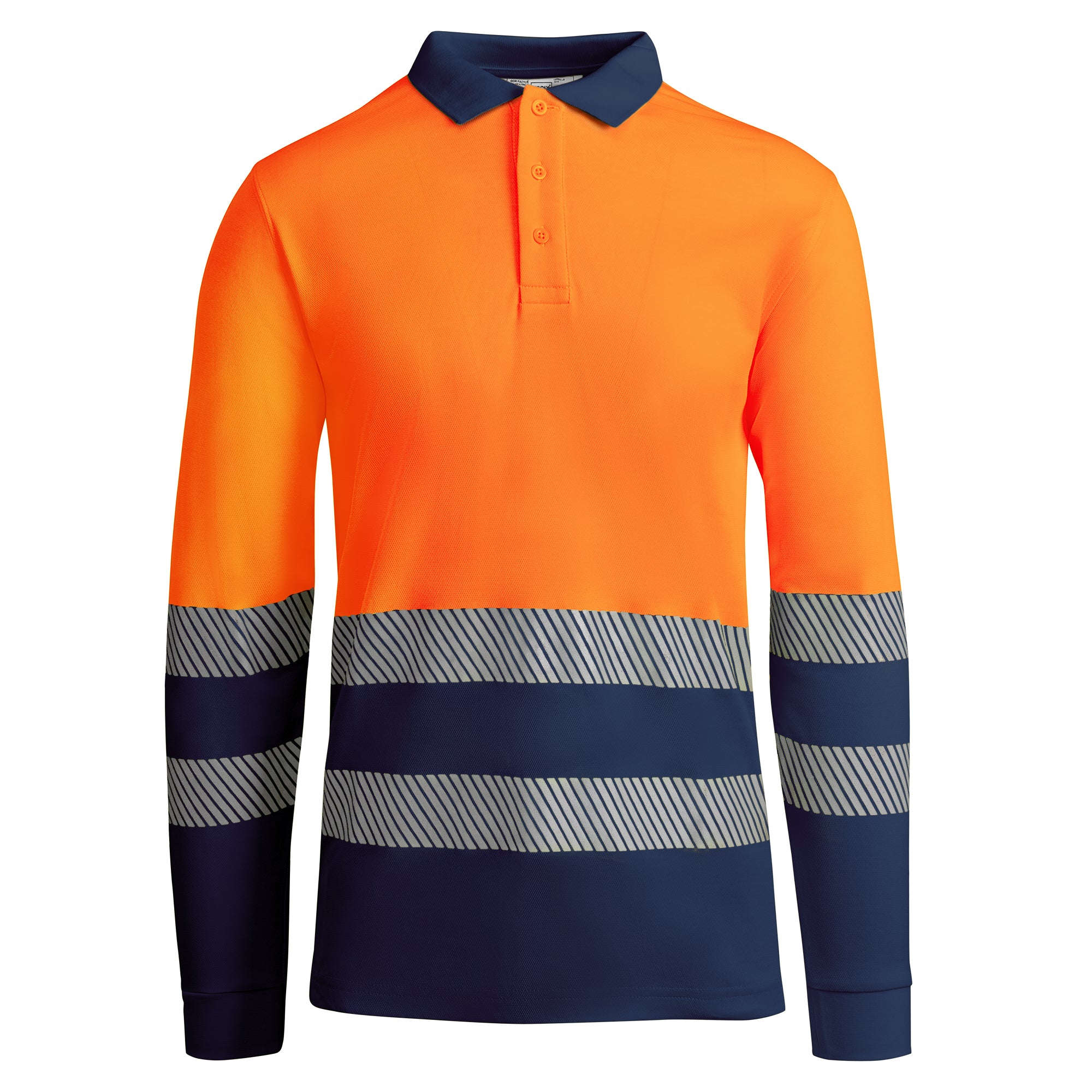 Tricou polo reflectorizant cu maneca lunga ATRIO LS