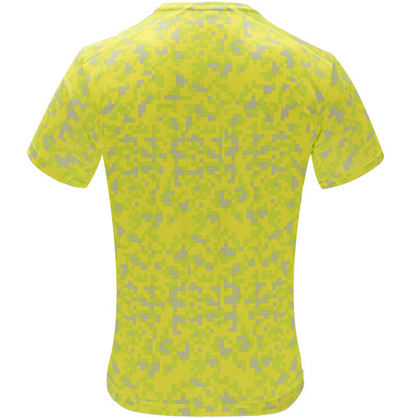 Tricou ASSEN galben fluo pixel - spate