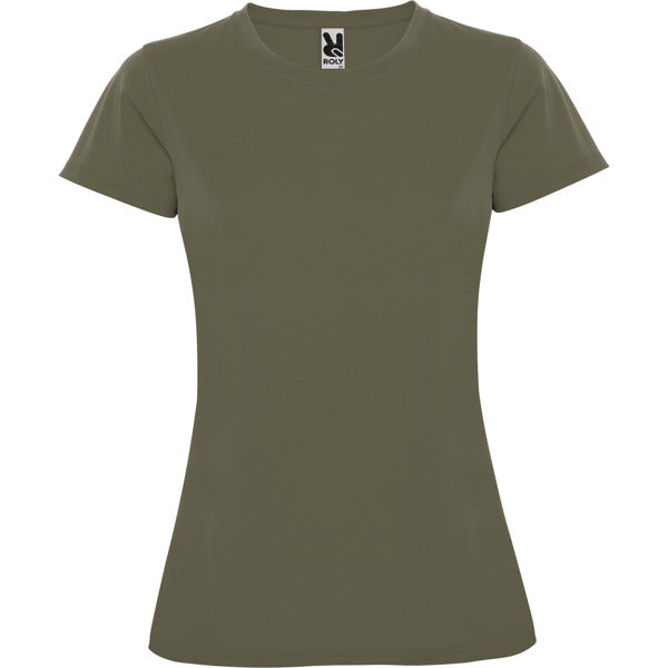 Tricou MONTECARLO WOMAN verde militar - fata