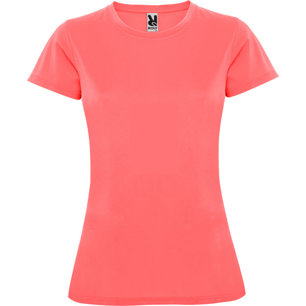 Tricou MONTECARLO WOMAN coral fluor - fata