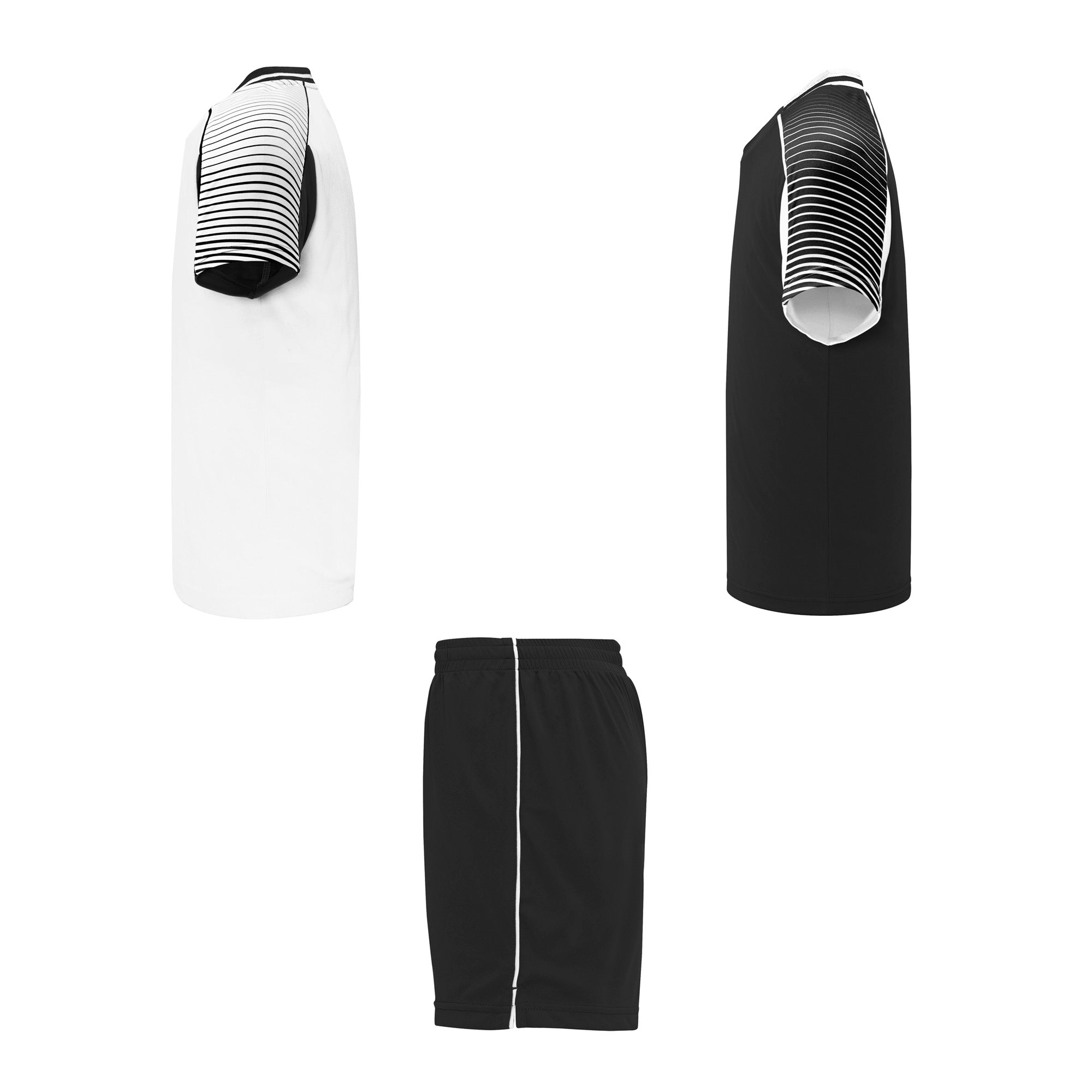 Set echipament fotbal - 2 tricouri si 1 pereche de pantaloni unisex JUVE