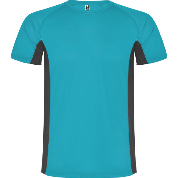 Tricou SHANGHAI turcoaz/plumb inchis - fata