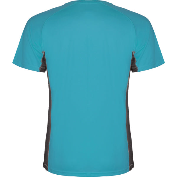 Tricou SHANGHAI turcoaz/plumb inchis - spate