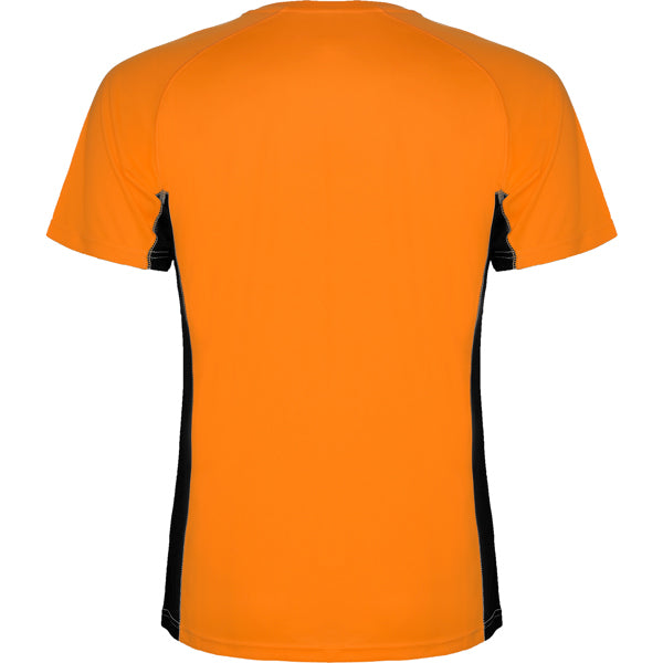 Tricou SHANGHAI portocaliu fluor/negru - spate