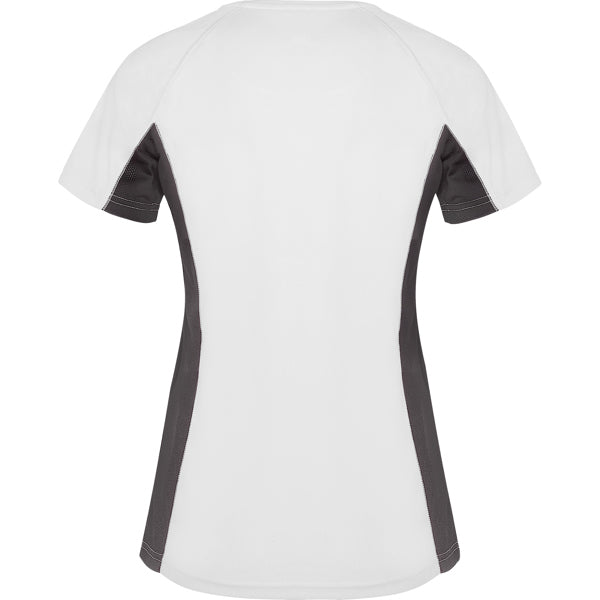 Tricou SHANGHAI WOMAN alb/plumb inchis - spate