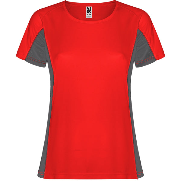 Tricou SHANGHAI WOMAN rosu/plumb inchis - fata