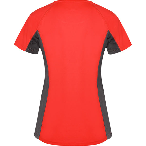 Tricou SHANGHAI WOMAN rosu/plumb inchis - spate