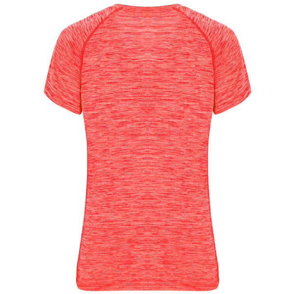 Tricou AUSTIN WOMAN coral fluo melanj - spate