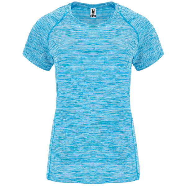 Tricou AUSTIN WOMAN turcoaz melanj - fata