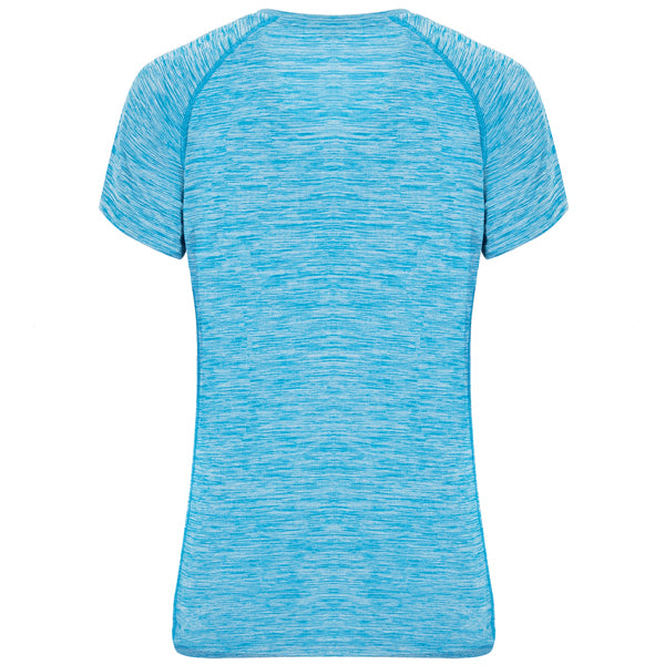 Tricou AUSTIN WOMAN turcoaz melanj - spate