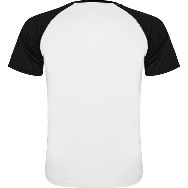 Tricou INDIANAPOLIS alb/negru - spate
