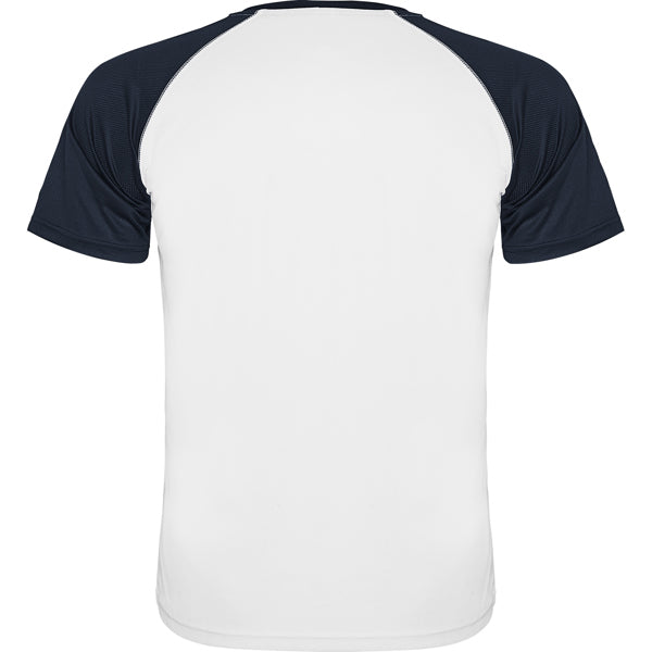 Tricou INDIANAPOLIS alb/bleumarin - spate