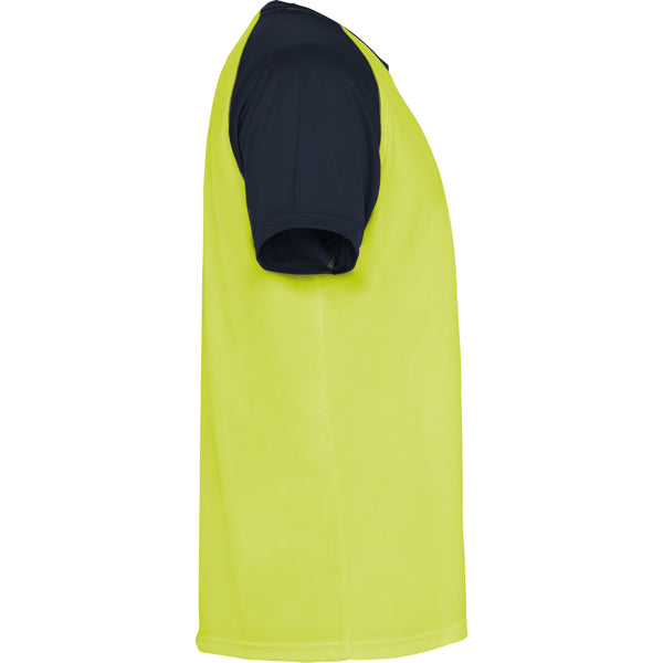 Tricou INDIANAPOLIS galben fluor/bleumarin - vedere 4