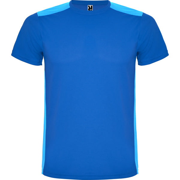 Tricou DETROIT albastru royal/royal deschis - fata