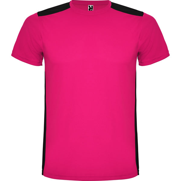 Tricou DETROIT fucsia/negru - fata