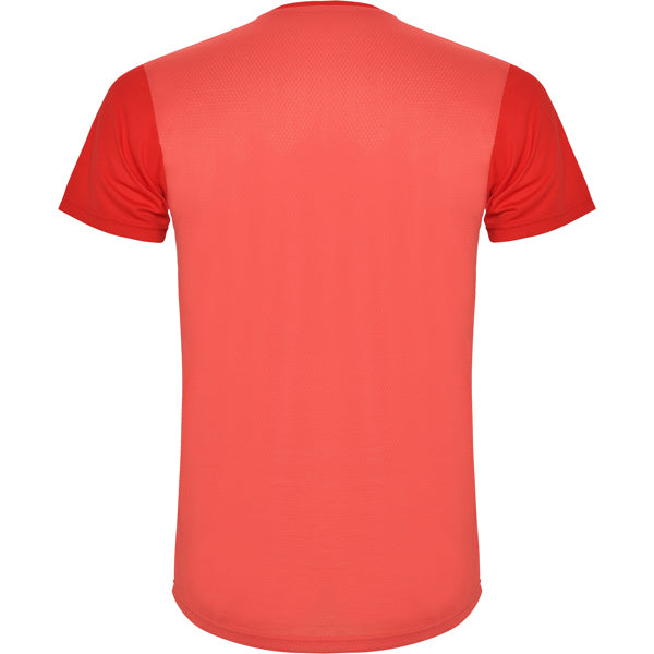 Tricou DETROIT rosu/rosu deschis - spate
