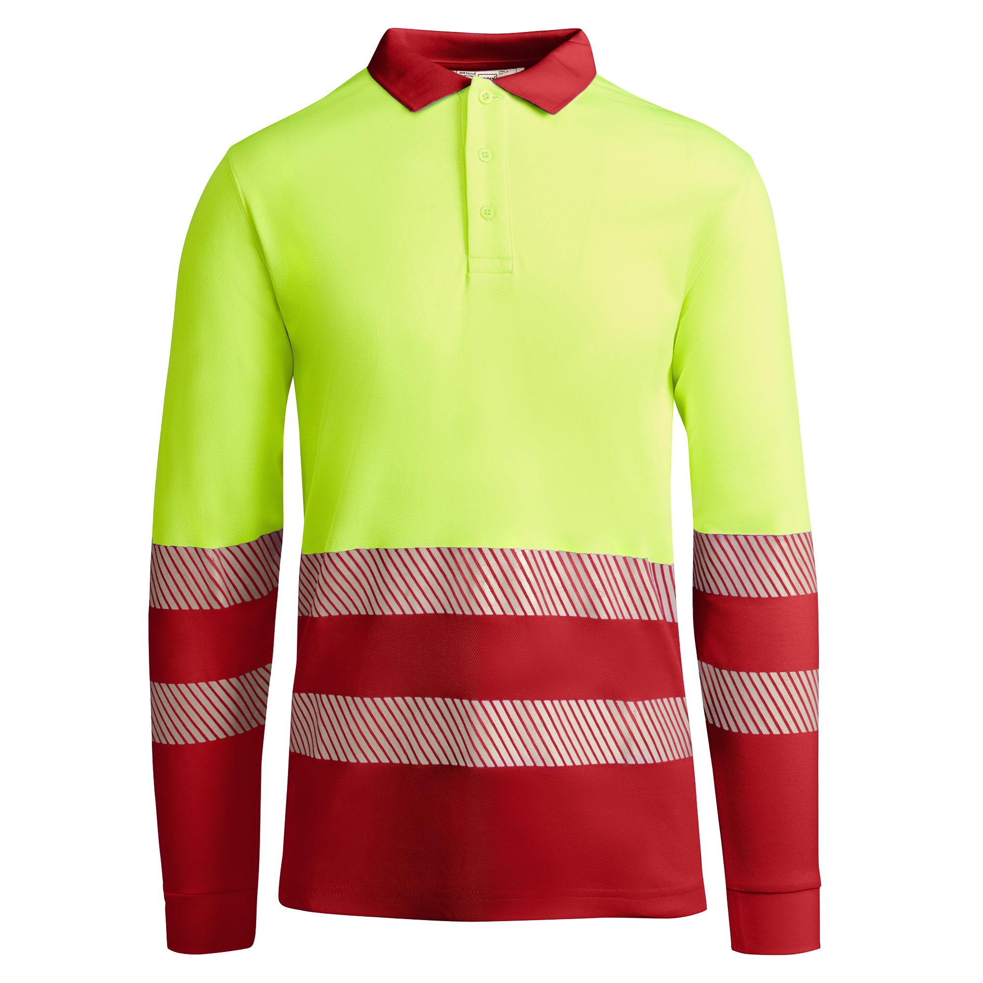 Tricou polo reflectorizant cu maneca lunga ATRIO LS
