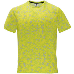 Tricou ASSEN galben fluo pixel