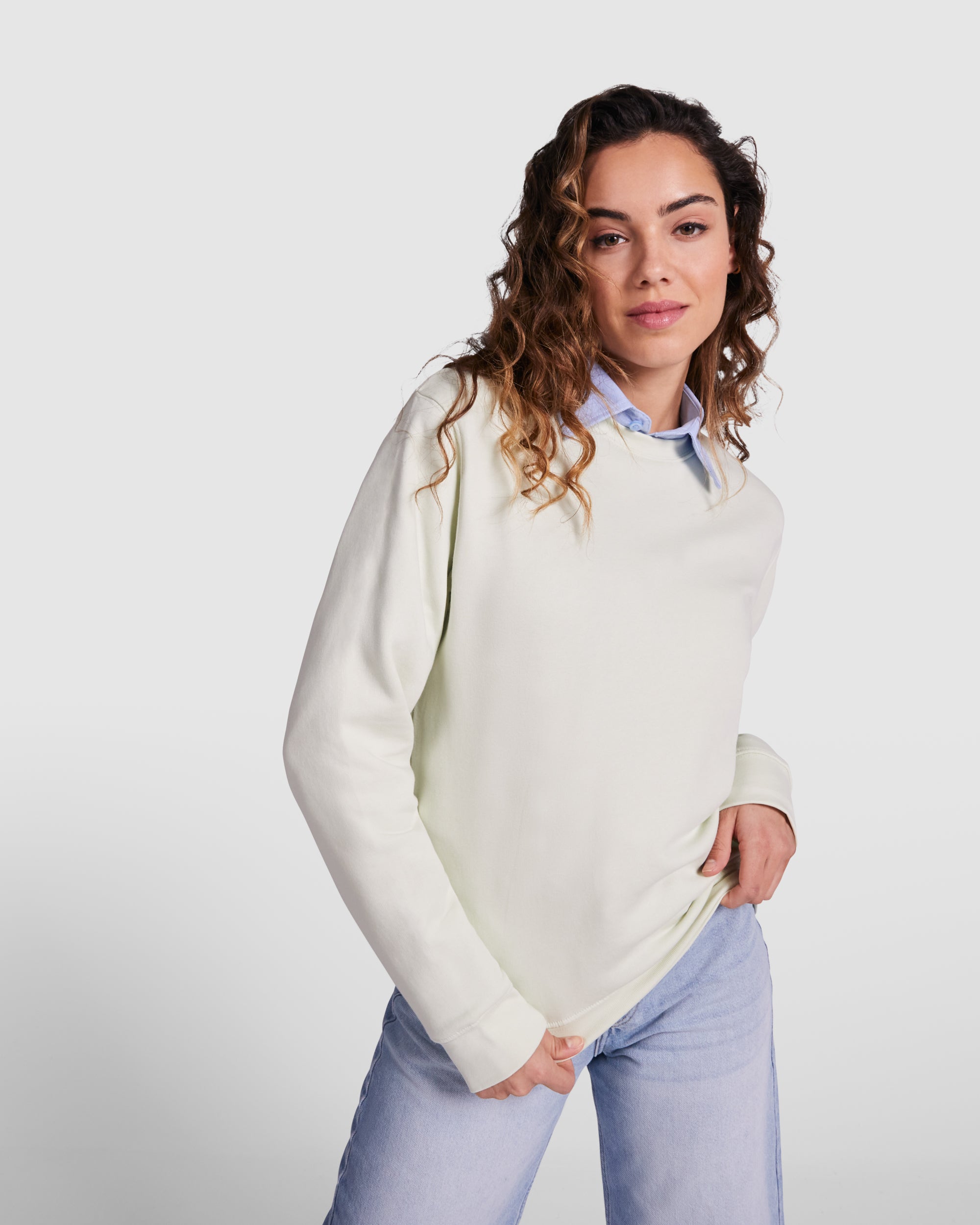 Bluza unisex cu guler rotund CLASICA