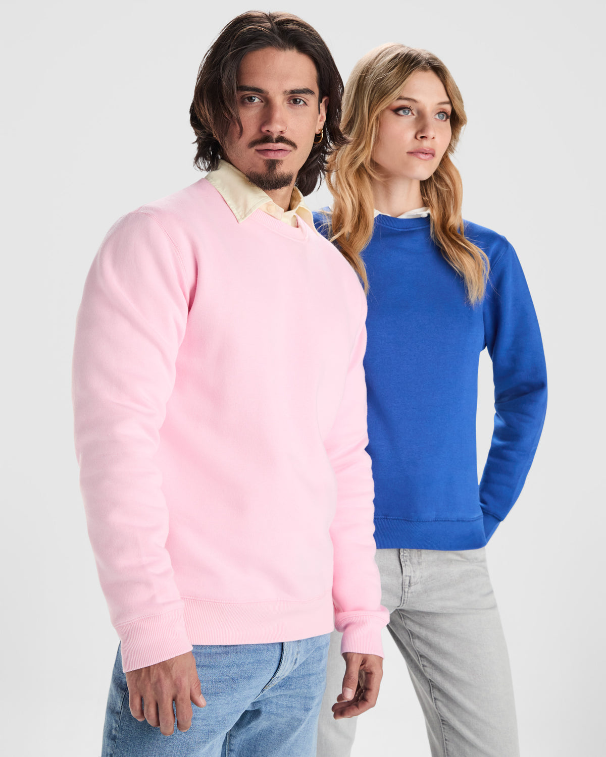 Bluza cu guler rotund bumbac organic BATIAN