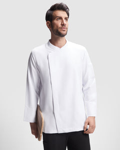 Tunica unisex de bucatar cu capse ascunse DABIZ