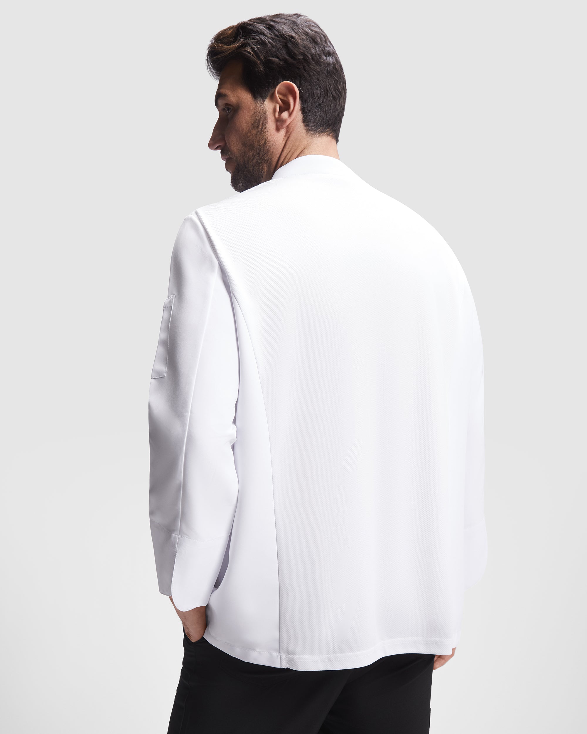 Tunica unisex de bucatar cu capse ascunse DABIZ