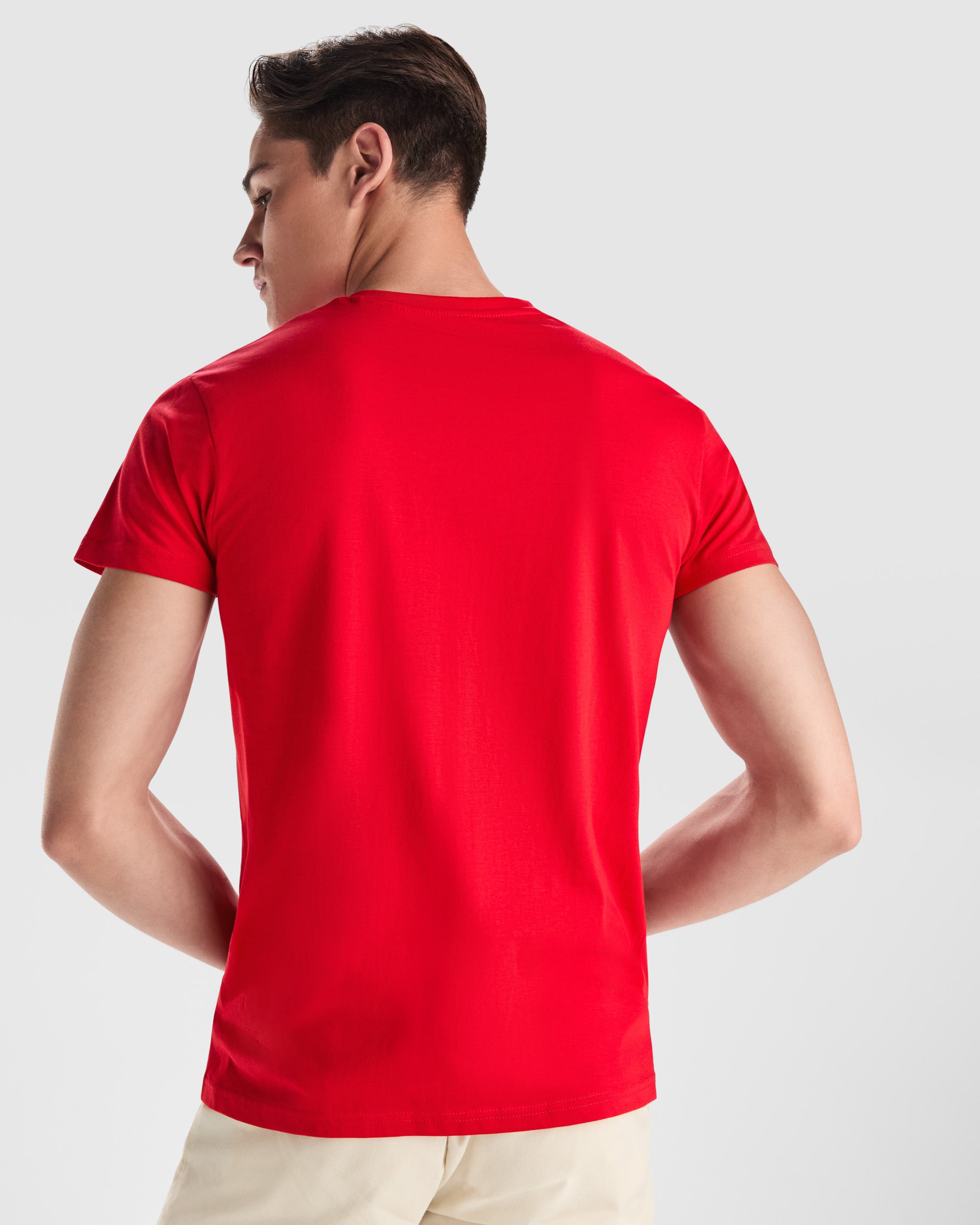 Tricou tubular cu guler V 155g SAMOYEDO