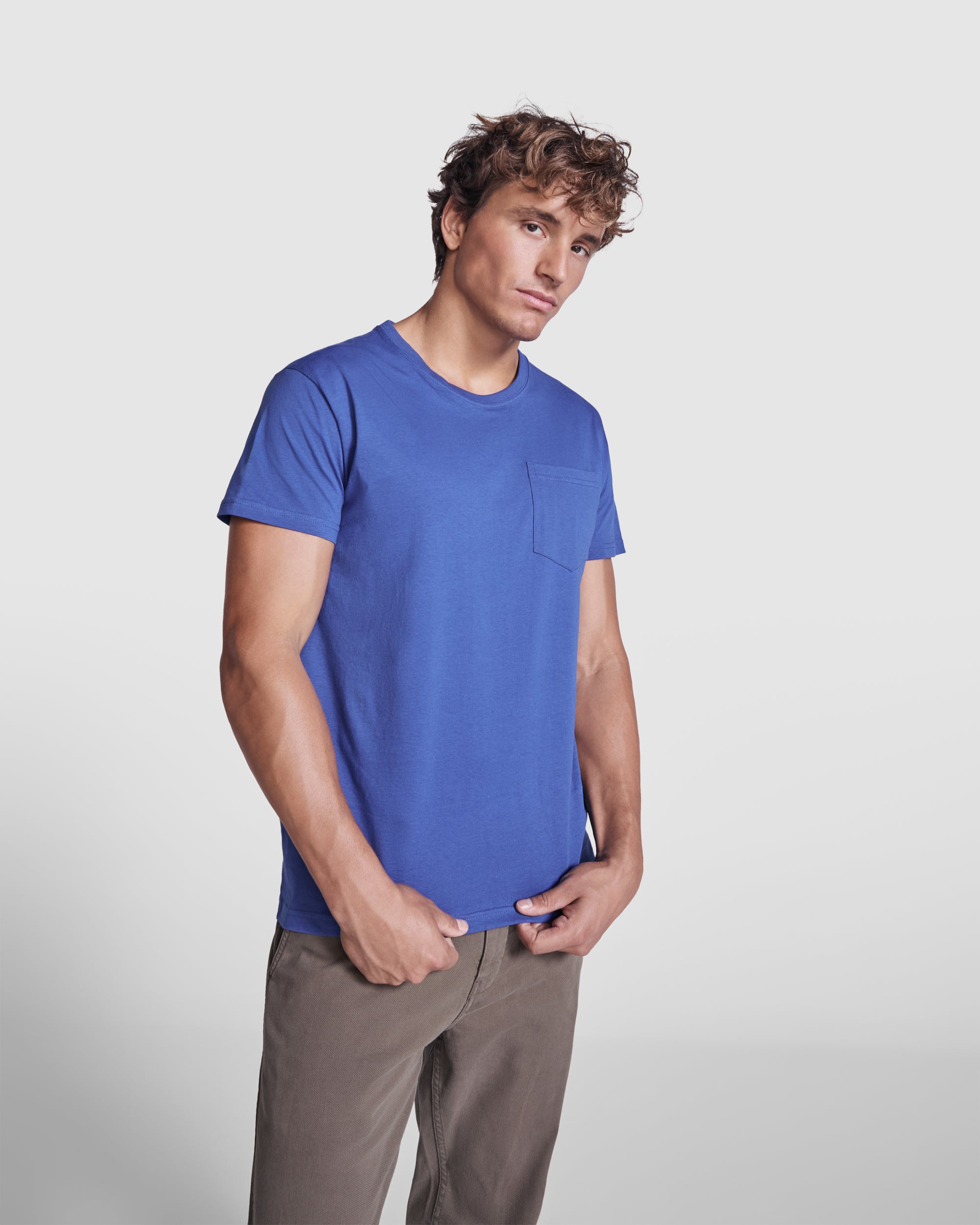 Tricou bumbac cu buzunar  160gsm TECKEL